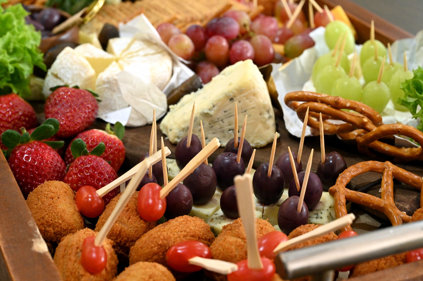 Sweet and savoury platter spread